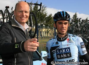 Alberto Contador Bjarne Riis